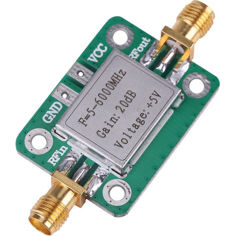 5-6000MHz Gain 20dB Broadband RF VHF UHF Signal Power Amplifier Module (1/5)