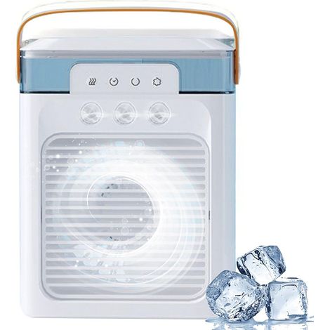 Ventilateur brumisateur portable - Climatiseur humidificateur de table USB - Rafraîchissant et apaisant - Économe en énergie - Idéal pour la cuisine, l'école, les voyages, le camping, la voiture et la (1/5)