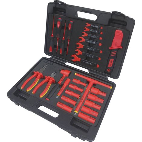Pack intervention vehicules hybrides et electriquesPack d'outils 1000V d'intervention véhicules hybrides et électriques - OE 0355 - CLAS Equipements (1/4)
