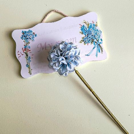 Fleurs artificielles d'hortensia kaki, petits bouquets d'hortensias artificiels, fleurs de pissenlit, fleurs artificielles pour la décoration intérieure et la décoration de la maison.bleu (1/5)