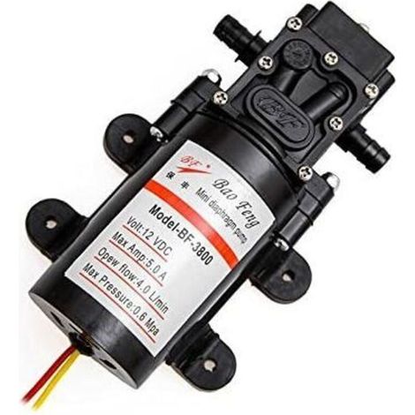 12V High Pressure Self-Priming Diaphragm Pump for RV/Caravan/Boat/Marine (1/3)