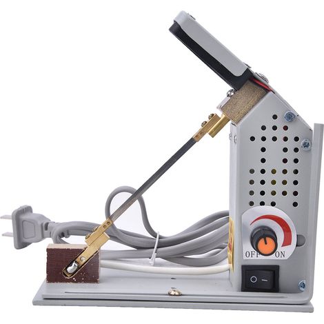 Machine à découper ruban dentelle, coupeur thermique manuel multifonction réglable, mousse chaude, prise CN 220V (1/5)