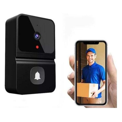 Nazalus-Vente chaude-Déstockage Sonnette de porte sans fil - Sonnette vidéo Hd - Sonnette de porte vidéo Wifi avec audio bidirectionnel (1/5)