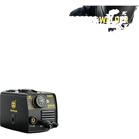 Soudage MIG, Fonctionnement sans gaz, Technologie d'inverseur IGBT, HVM140, Prise EU 220V-240V (1/5)