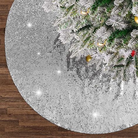 Ardoise De Sapin De Noël - 90 Cm - Velours Avec Paillettes - Pour Décoration Intérieure Et Extérieure - 1 Pièce (1/5)