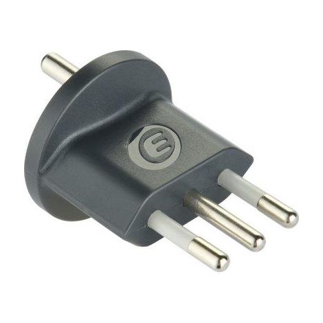 ADATTATORE SCHUKO FISSO ELECTRALINE - GRIGIO 2P+T 10A- 2 pezzi