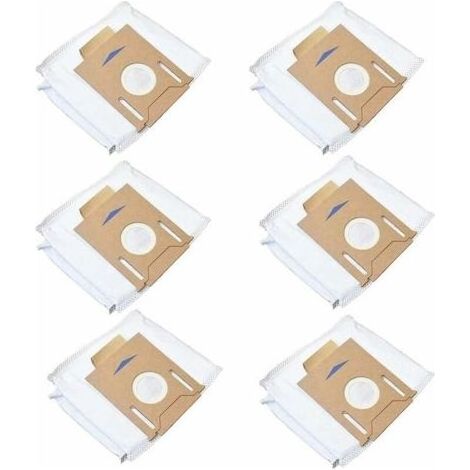 Lot de 6 sacs d'aspirateur pour ECOVACS DEEBOT OZMO 920 950 T8 T8MAX T8Power T8Pro T8Plus T8AIVI T8 + T8 AIVI + N8, N8+, N8 Pro, N8 Pro+, T9, T9+DX93 DDX96 (1/5)