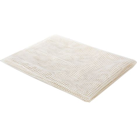 Tapis Antidérapant Blanc en PVC Anti Glissement pour Toutes les Surfaces 130 x 190 cm Beliani
