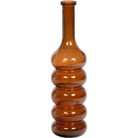 Amadeus - Vase Totem rouille H 75 cm en verre recycle