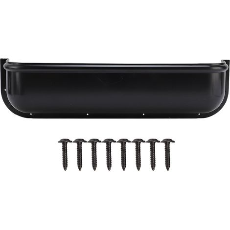 Ortviai Boîte de Rangement pour Porte de Camping-car en ABS Noir – 450 x 100 x 115 mm, pour Fourgonnette et Remorque
