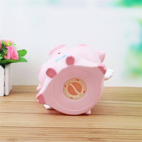 Tirelire cochon mignonne et portable, petite tirelire décorative, idéale pour les petites filles et les enfants, 1089-6, grand cochon mignon aux yeux ouverts 1