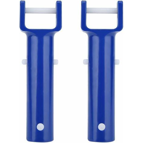 2 brosses de nettoyage pour piscines (parois, fond, marches et carrelage), pour une utilisation manuelle dans les spas, les lacs, les fontaines et les baignoires.-AquaForge (1/5)