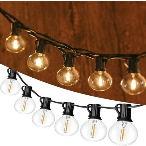 LED-Weihnachtslichterkette, wasserdicht, für den Außenbereich, warmweiß, mit Stecker (1/5)