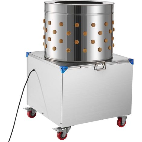 Mophorn Desplumadora Eléctrica de Pollos, Tambor de 50 cm, 1500 W, 275 RPM, con 106 Dedos de Goma y Ruedas para Transporte, Capacidad para Procesar de 2 a 4 Pollos Simultáneamente (1/5)