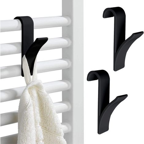 TG67249-1 GANCHO PARA RADIADOR, JUEGO DE 2 PIEZAS para toallas y batas de baño