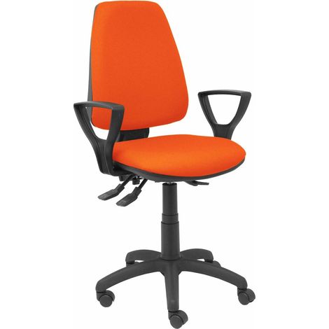 Sedia Elche S bali arancio scuro con braccioli fissi