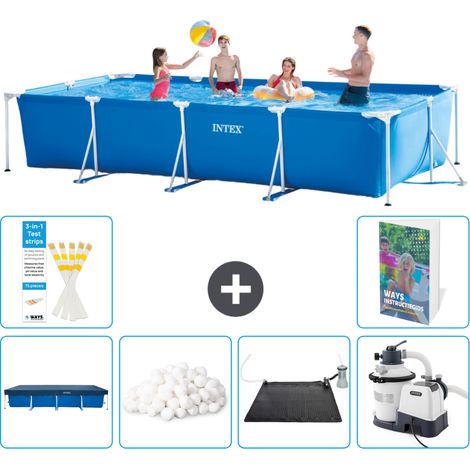 Rechteckiger Frame Pool - 450x220x84 cm - 7-teilig S12