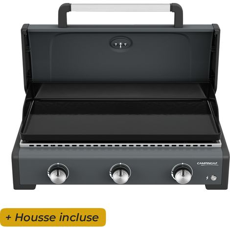 Plancha à gaz Sigma 3 Cook avec couvercle de cuisson (1/5)