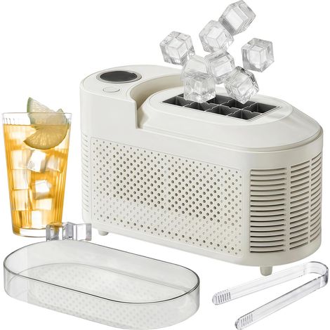 Machine à glaçons, portable de comptoir, mini appareil automatique à glaçons cubiques pour maison, dortoir, bureau, camping et voyage automobile(8 glace) (1/5)