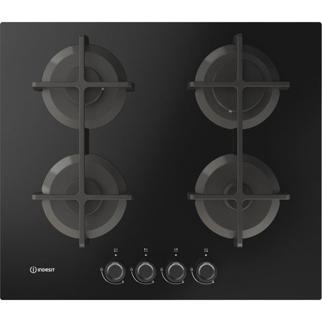 Indesit ING 61T/BK 1 Noir Intégré 60 cm Gaz 4 zone(s)