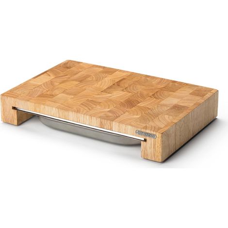 Continenta Multifunktionsbrett mit Edelstahl-Schublade Stirnholz  4026 (1/3)