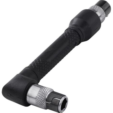 Tournevis à Main d'Angle avec Porte-embouts - Clé mâle coudée- Longueur 109 mm - Coté 25 mm (1/5)