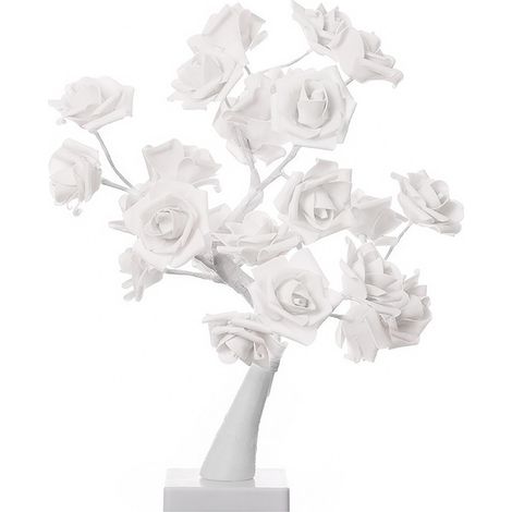 24 lumières LED roses modelables, petites lumières d'arbre, lumières décoratives pour chambre à coucher, cadeau de Saint-Valentin (1/4)