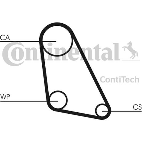 Courroie crantée Continental CT534 SEAT 031109119C 031109119D