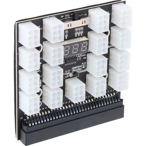 Carte d'alimentation convertisseur 12V MOS pour serveur - Affichage LED, stable et sécurisé - Adaptateur secteur