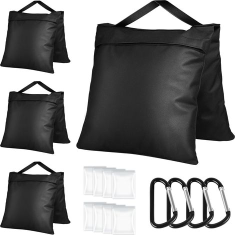 Set mit 4 hochbelastbaren Sandsäcken, 58 x 26 cm, Gewichtssäcke zur Verstärkung von Zelten und Sonnenschirmen (1/5)