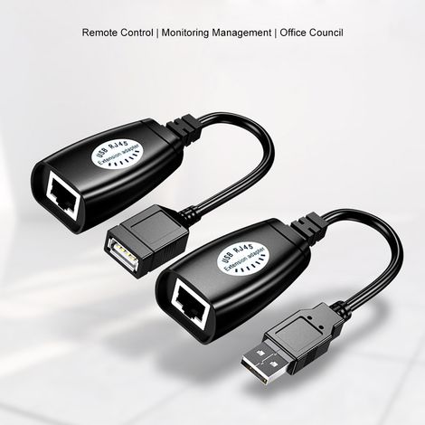 Répéteur de câble Ethernet LAN USB RJ45 professionnel portable de 50 m avec amplificateur de signal (1/5)