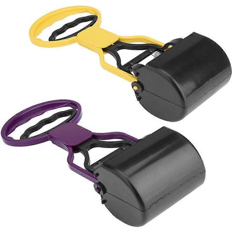 Ramasse-crottes pour chiens, pince de ramassage pour chiots et animaux, ramassage des déjections canines avec long manche - Ramasse-crottes pliable (1/5)
