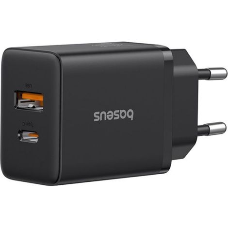 Chargeur Usb Type-C - 30 W - Pour Téléphones Et Tablettes - Noir - 1 Pièce (1/5)