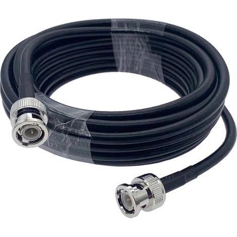 Câble Coaxial Bnc Mâle-mâle Rg58 1m 50 Ohm eur Abs et Cuivre, Interface Fiable pour Tests de Précision en Électronique (1/5)