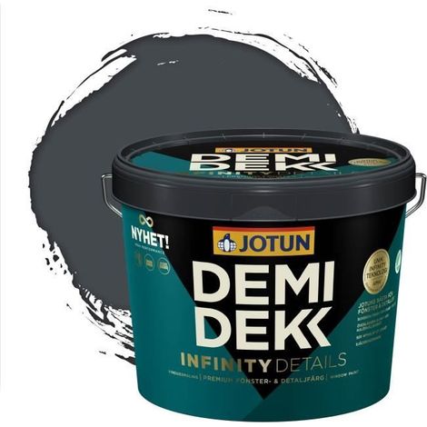 Peinture Bois - DEMIDEKK INFINITY DETAILS - Lasure Opaque Satinée - RAL 7024 - 3L (1/2)