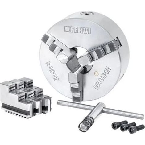 M049A/200 Mandrin autocentrant de précision à 3+3 mors pour tours (1/3)