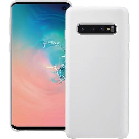 Funda silicona Samsung Galaxy S10 textura suave Blanco (1/4)