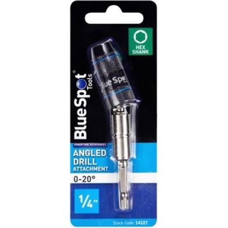 Bluespot 1/4" Hex Shank Magnetic Bit Holder Flexible Angled Drill Attachment 20