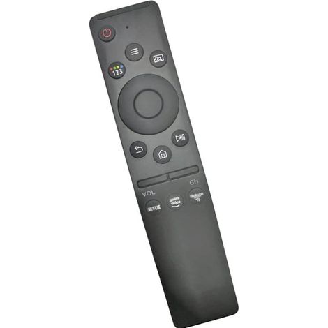 1 télécommande universelle, compatible samsung smart tv qled 4k led lcd, portée 10m, matériau abs