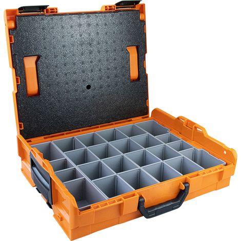 Mallette de rangement HECO L-BOXX 102 avec kit de boîtes d'encastrement K3 et garniture de couvercle
