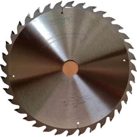 Mafell HM Sägeblatt 092458 250x2.6x30 Z36 WZ für Unterflur Zugsäge Erika 85