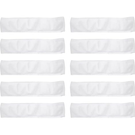Bandeaux pour Cheveux Spa Jetables en Tissu Non Tissé Blanc, Bandeaux Légers et Élastiques Fermeture Pratique, 48 Pièces pour Salon et Sport (1/5)