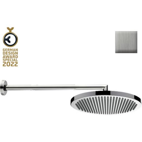 Ensemble pomme de tête et bras de douche 280mm nickel brossé Apice - Bossini H70430I094