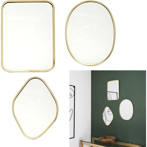 Set di 3 specchi decorativi Arcilla