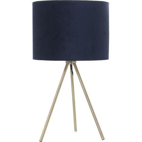 Metalltischlampe mit blauem Terciop -Bildschirm, 1x27, max. 40 ° 24x43cm, Basi (1/5)