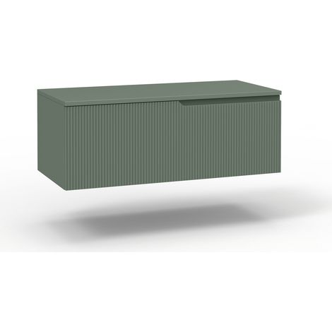 Base con top 1 cestone ZIP verde salvia (1/2)