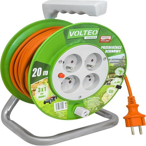 PROLUNGA DA GIARDINO SU TAMBURO CAVO 10M H05VV-F 31MM - VT-415-1001