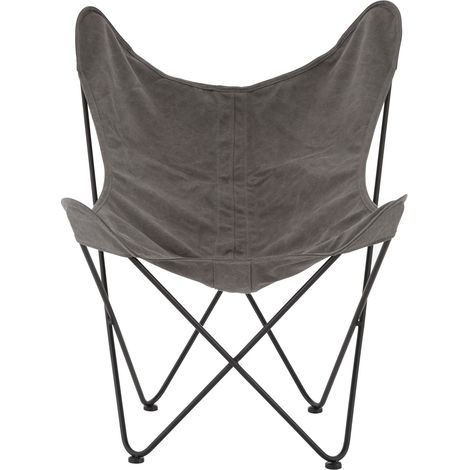Premier Housewares Papillon Grey Butterfly Chair (1/5)