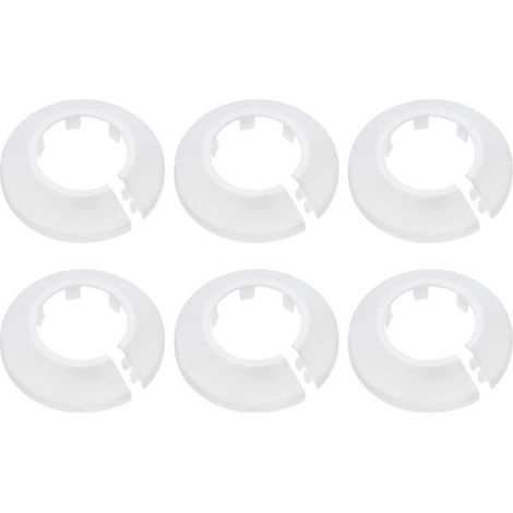QUARKZMAN Pipe Cover Flange Decoration OD 32 mm White PP Plastic (1/4)