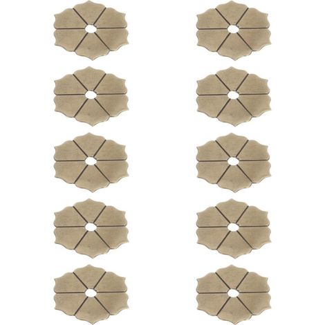 ULTECHNOVO Lot de 10 plaques fixation pour boutons porte (1/5)